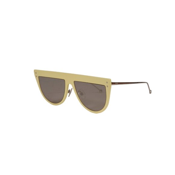 Fendi Womens FF0372S Sunglasses Bright Yellow Silver Chrome Logo Shades main image 10